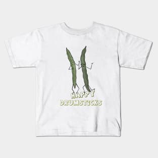 Cute Happy Drumsticks Kids T-Shirt